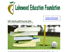 Tablet Screenshot of lakewoodeducation.org